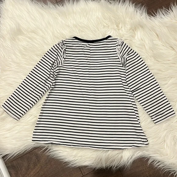 First impressions 100% cotton velvet heart patch Long Sleeve Tee size::4T - Picture 6 of 6